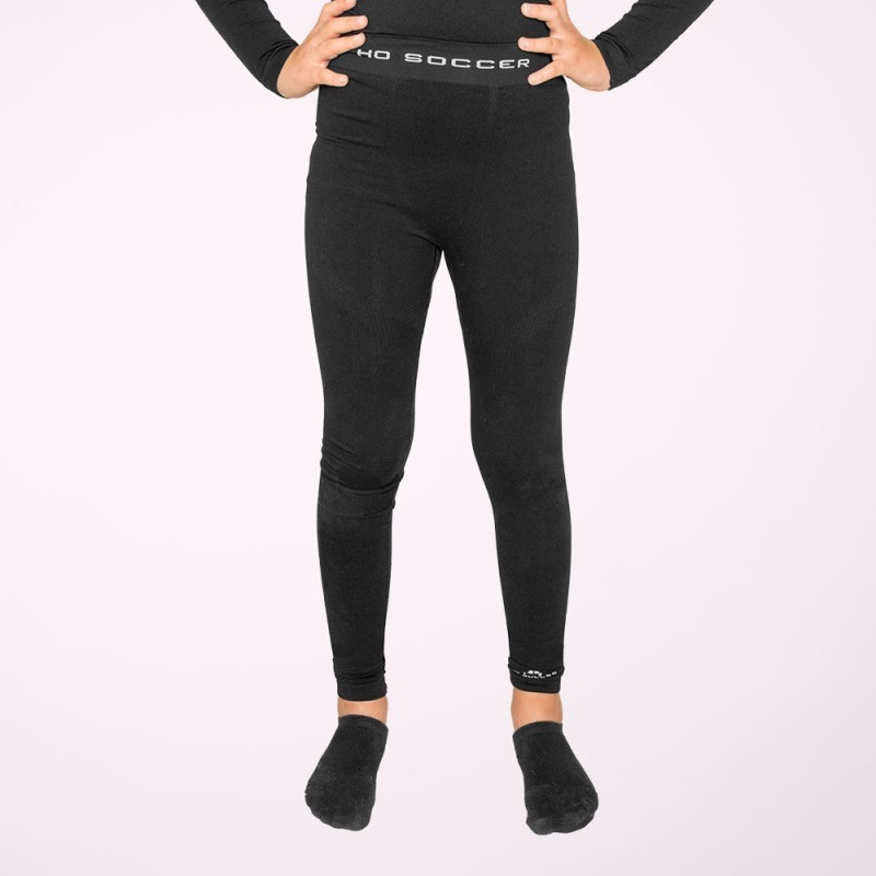 Lange zwarte thermobroek junior