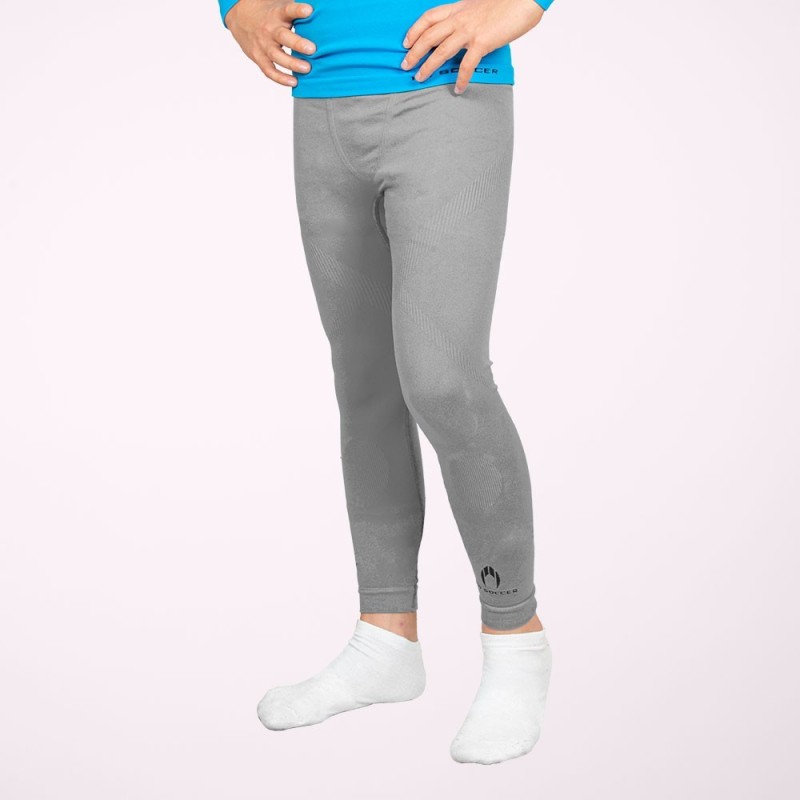 Malla térmica larga gris niño