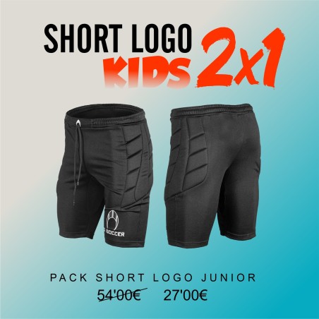 Pack Calções Logo Curtos Kids HO Soccer | Guarda-redes Criança 2x1